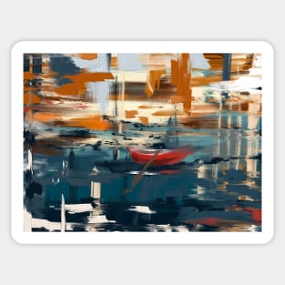 Abstract painting Sticker